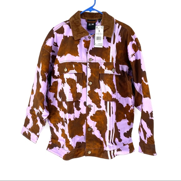 Cow Print Denim Jacket 